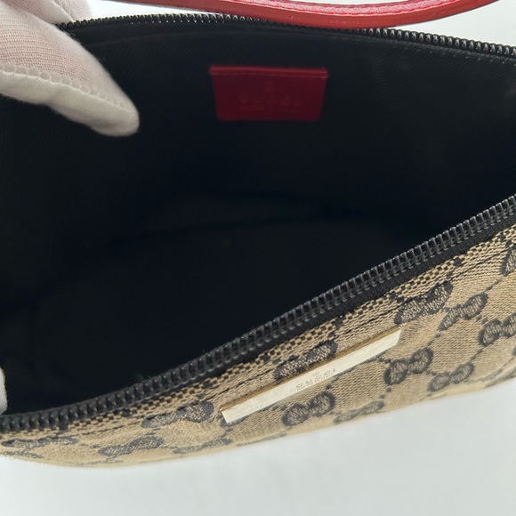Gucci Boat Pochette Bag Red - Picture 9 of 10